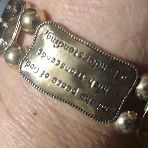Vintage religious quotations bracelet - Picture 3 of 5
